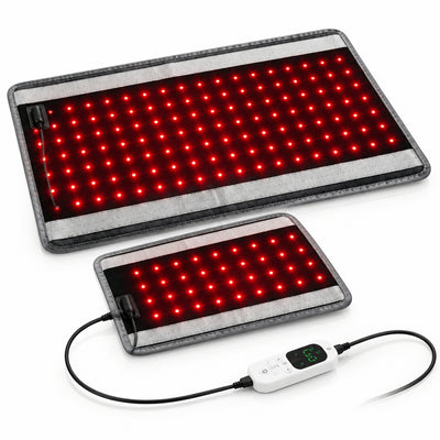 Red Light Therapy Pad for Body, Infrared Light Therapy Wrap for Back Shoulder Knee Pain Relief, 75 Leds 660Nm & 850Nm near Infrared Light Pad with Strap, 5 Brightness Levels & Timer, 14.2" X 6.7"