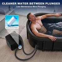 1/3 HP Ice Bath Chiller & 148 Gal Oval Cold Plunge Tub Kit