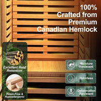 Infrared Sauna with Fda-Certified Red Light Therapy 660Nm & 850Nm
