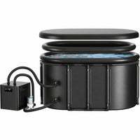 1/3 HP Ice Bath Chiller & 148 Gal Oval Cold Plunge Tub Kit